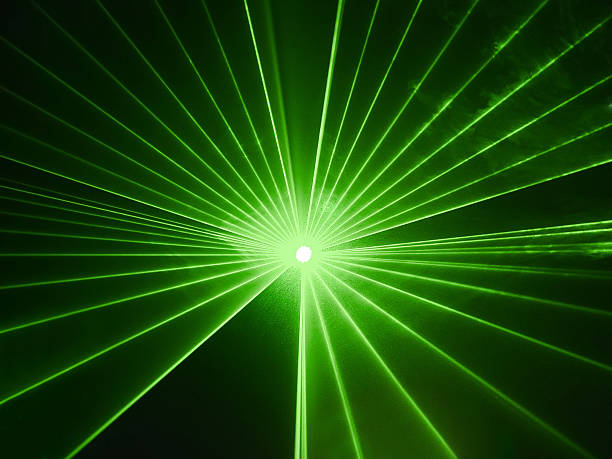 Abstract image of light show in disco stock photo