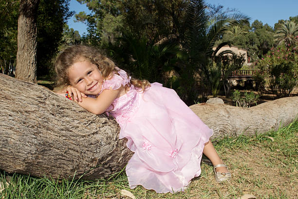 Nature and little girls dresses