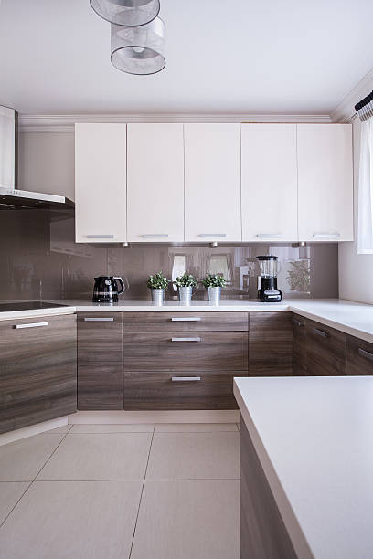istock Modern and wooden cabinets 505871140
