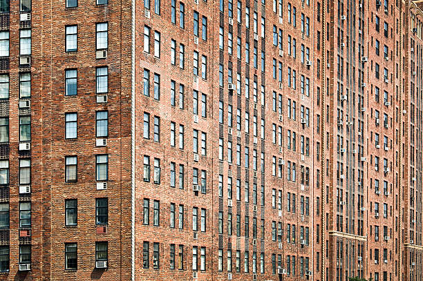 istock Old bricks building facade, Manhattan, New York City, USA 505871893