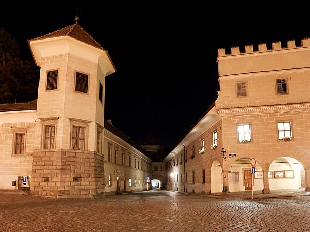 istock Night view of Telc or Teltsch town square 505872234