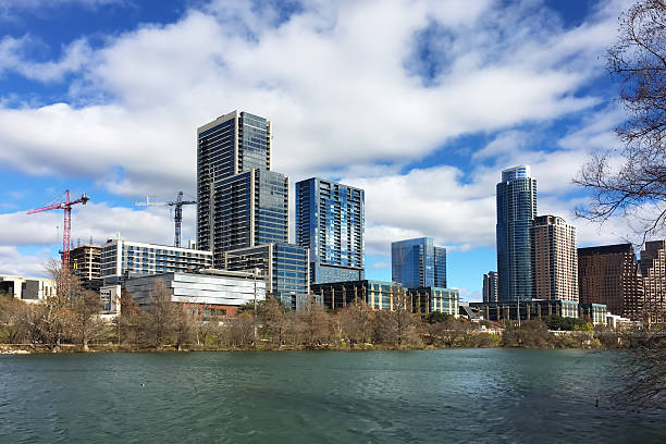 istock The Austin, Texas, skyline with cloudy sky 505873332
