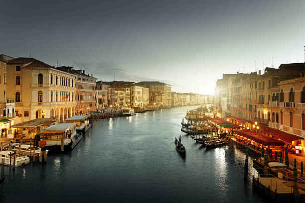 istock Grand Canal in sunset time, Venice, Italy 505873419