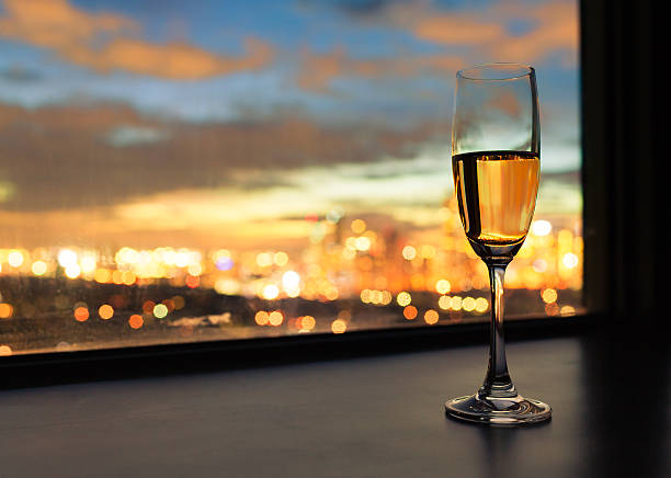 istock Champagne and city views. 505873554