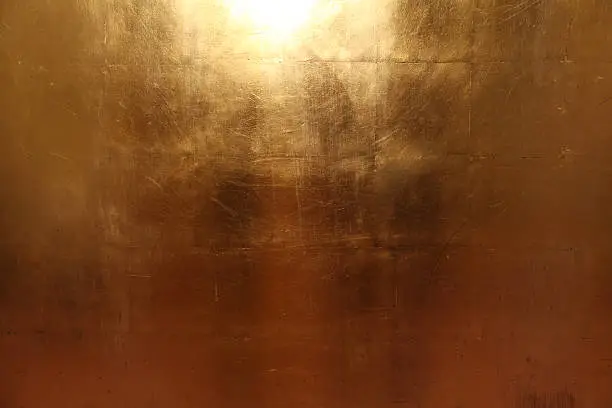 Photo of Texture of an gold metall plates