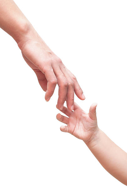 istock Two hands are drawn towards each other 505887224