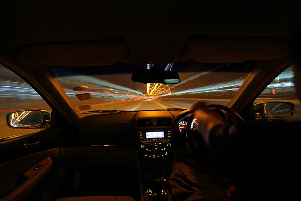istock motion blur  of the vehicle and light 505887418