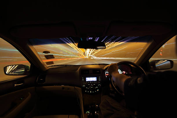 istock motion blur  of the vehicle and light 505887444