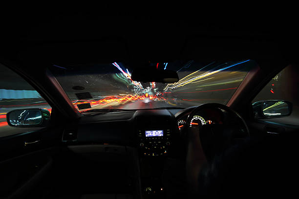 istock motion blur  of the vehicle and light 505887494