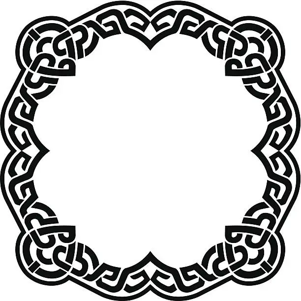 Vector illustration of Celtic Frame