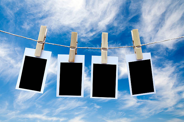 istock Blank instant photos with sky 505888700