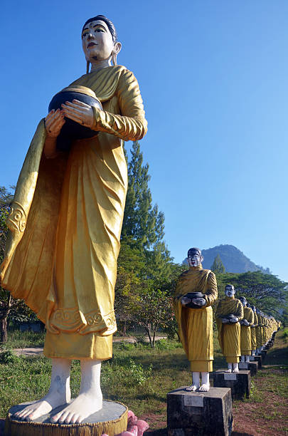 istock Buddha image statue at Sao Roi Ton Temple, 505888717
