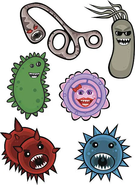 Vector illustration of Virus Collection