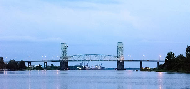 cape fear bridge - cape fear imagens e fotografias de stock