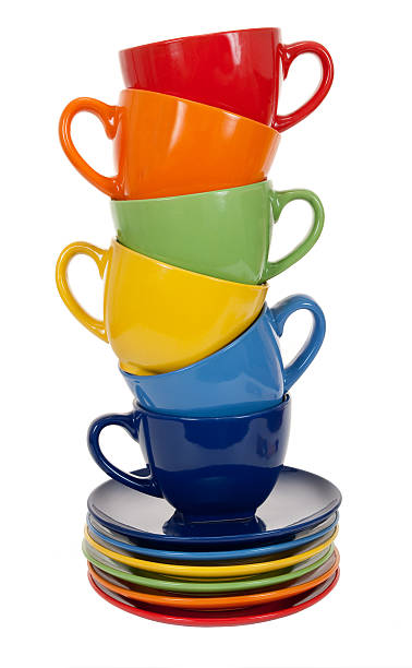 istock Pile of tea cups 505890958