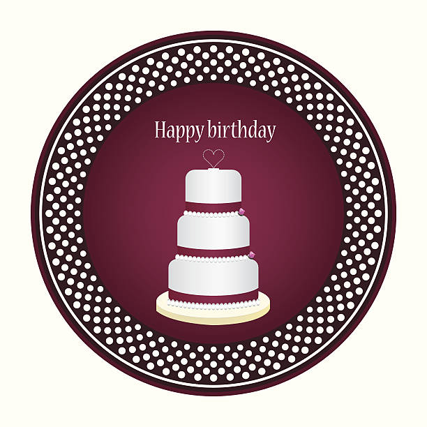 Birthday greeting card vector art illustration