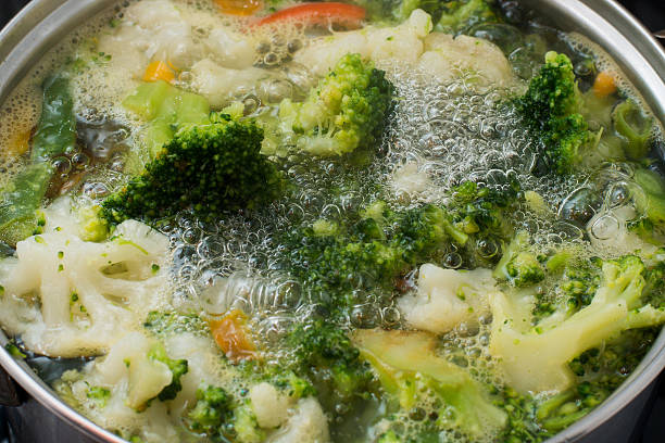 istock green broccoli is in the pan in boiling water 505891662