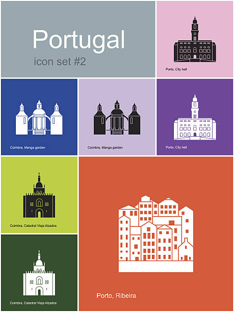 ilustrações de stock, clip art, desenhos animados e ícones de ícones de portugal - douro