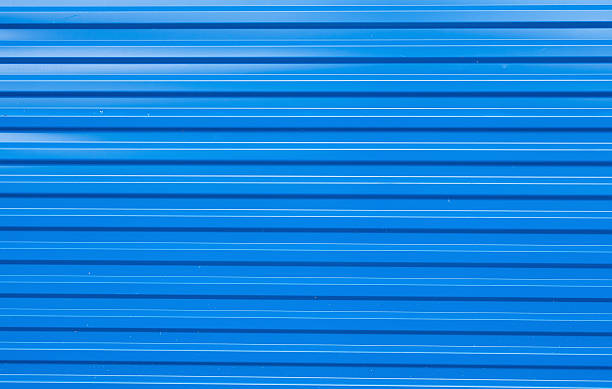 istock Texture of blue fence construction 505892689