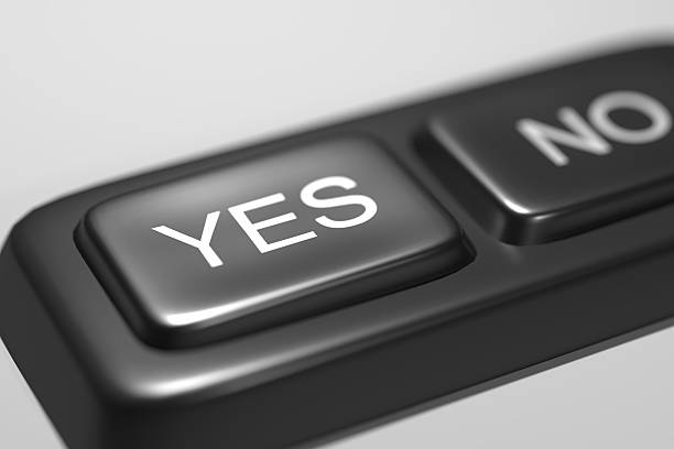 istock Yes and No black buttons 505898534