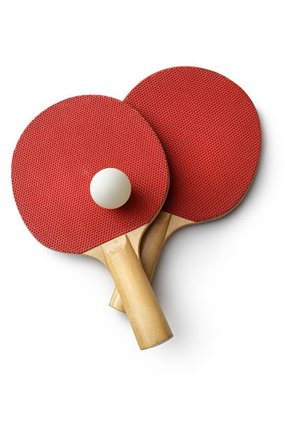 deportes: de tenis de mesa bat - paddle ball racket ball table tennis racket fotografías e imágenes de stock