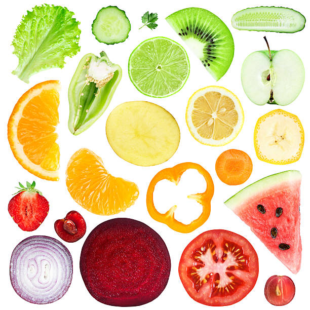 istock Slices of fruit and vegetable 505911572