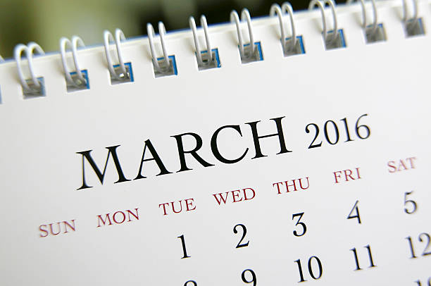 istock Close up calendar of March 2016 505911940