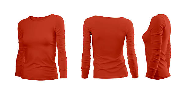 istock Red woman's T-shirt 505912566