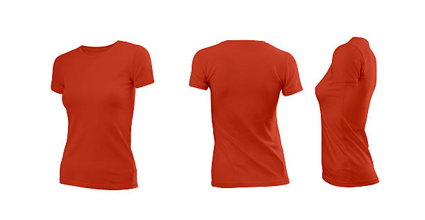 istock Red woman's T-shirt 505912634
