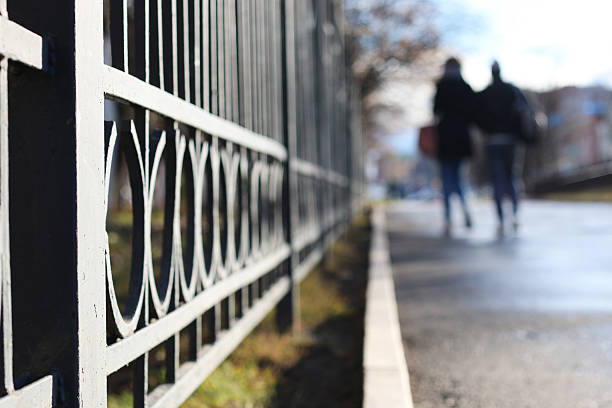 istock Street wrought fence 505913752