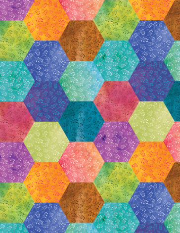 A bohemian geometric patchwork background with a slight texture and floral pattern in multiple colors.
