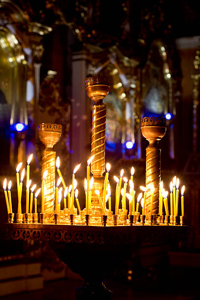 istock Prayer Candles in orthodoxy church 505914598