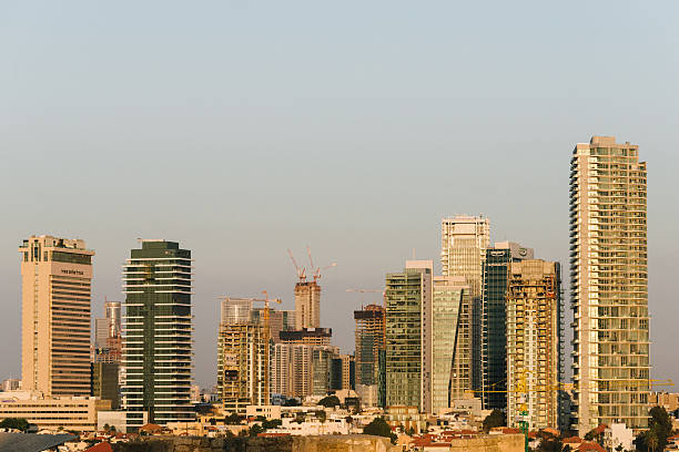 istock Downtown in Tel Aviv, skyscrapers and skyline from Jaffa hill 505914668