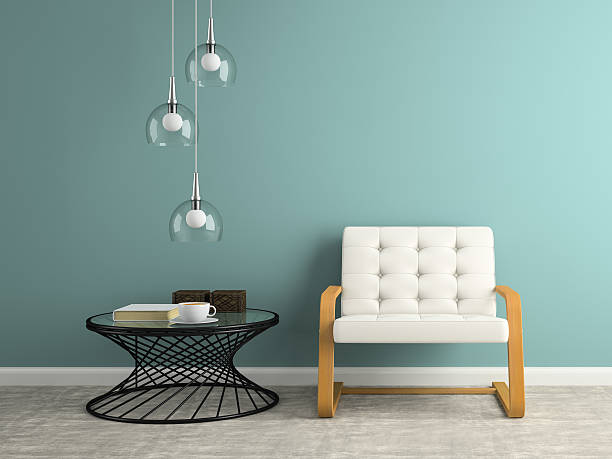 istock Part of  interior with glass lamp 3D rendering 505915220