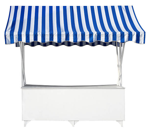 istock Market stall with awning 505916076