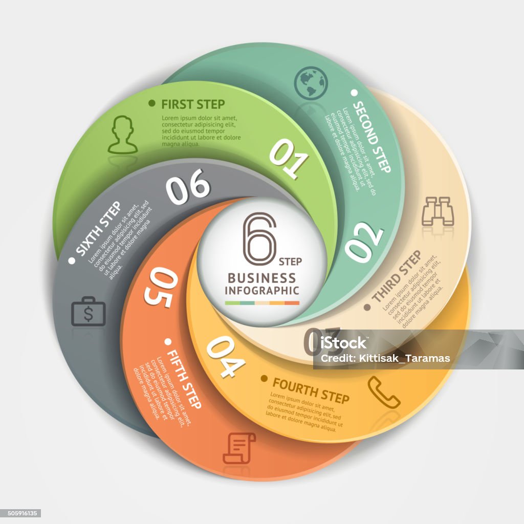 Modern business circle Infographics origami style. Modern business circle Infographics origami style. Can be used for workflow layout, banner, diagram, number options, step up options, web design. Abstract stock vector