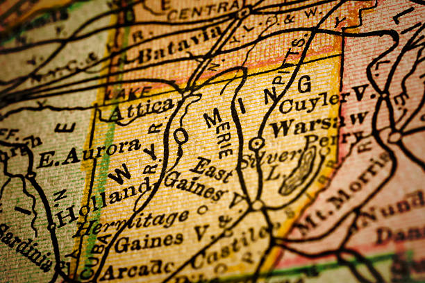 istock Wyoming | New York County Maps 505917648