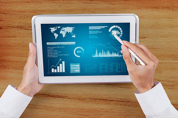 istock Business Person Analyzing Financial Statistics 505917824