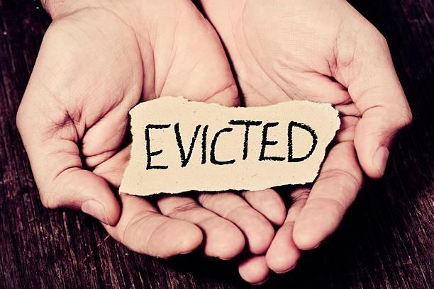 istock paper with the word evicted 505917950