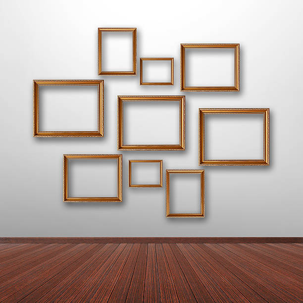 istock Photo frames on the wall inside the room 505918003