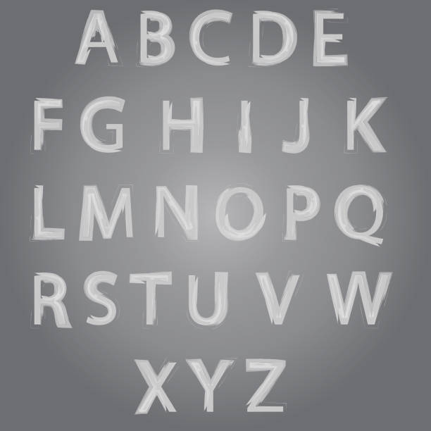 istock Brush Style Hand Drawn Alphabet Font 505918317
