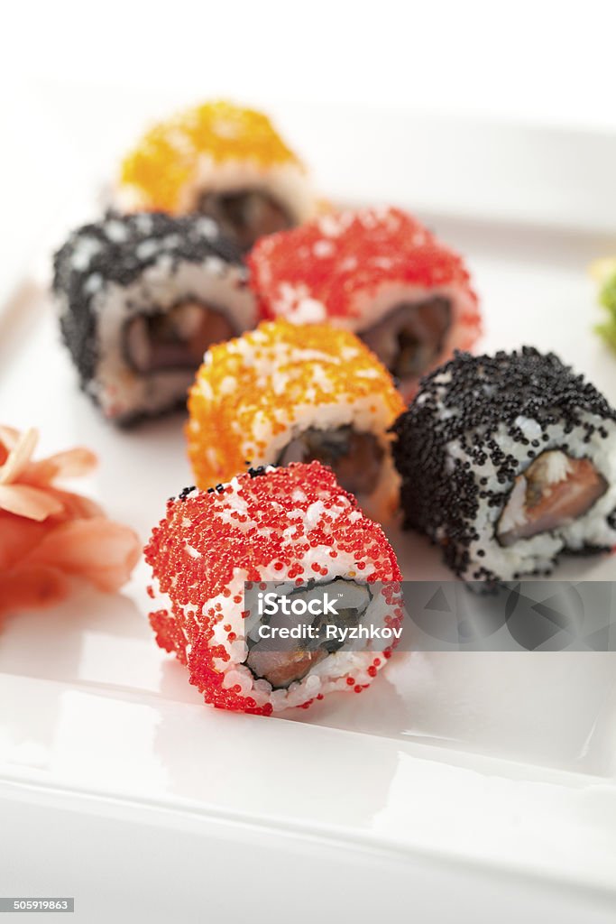 Japanische Küche und Sushi - Lizenzfrei Abnehmen Stock-Foto