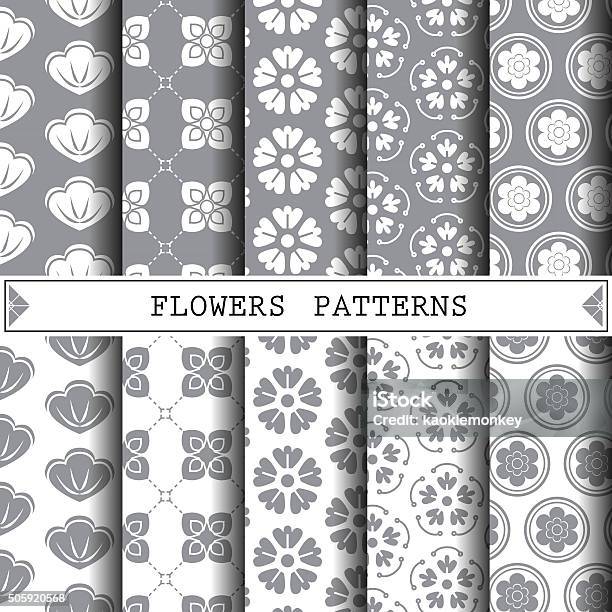 Flower Vector Pattern Pattern Fills Web Page Background Surface Stock ...