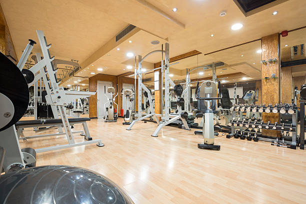 istock Interior of a modern gym 505923086