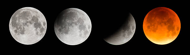 istock Composite image of the moon during a total lunar eclipse 505923790