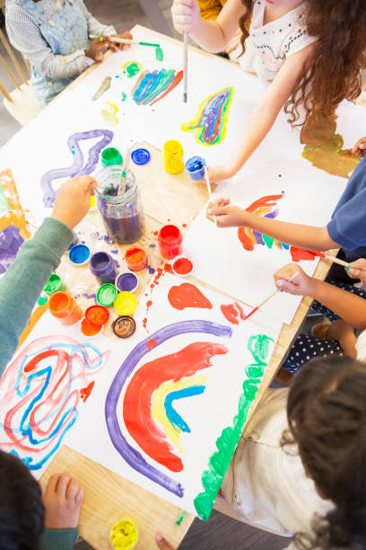 istock Students painting in classroom 505935699