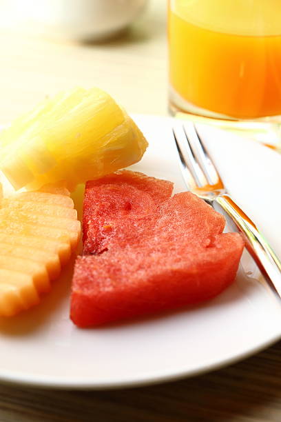 istock Fruit and fresh orange juice 505944062