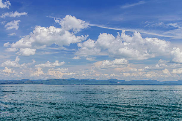 istock Sea And Blue Sky With Clouds summer 505944462