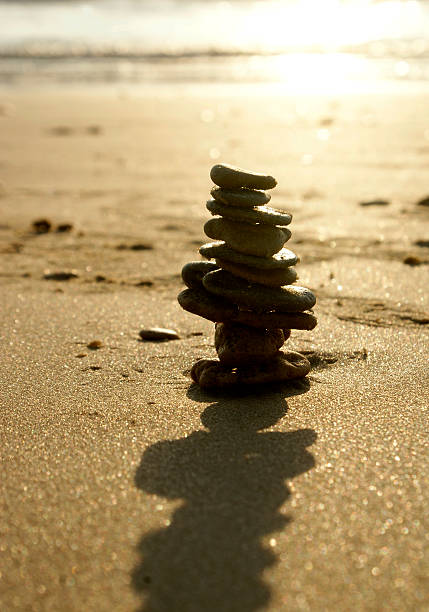 istock Stones on the evening beach 505945136