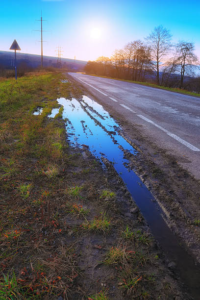 istock beautiful summer landscape with road in sunset 505946032